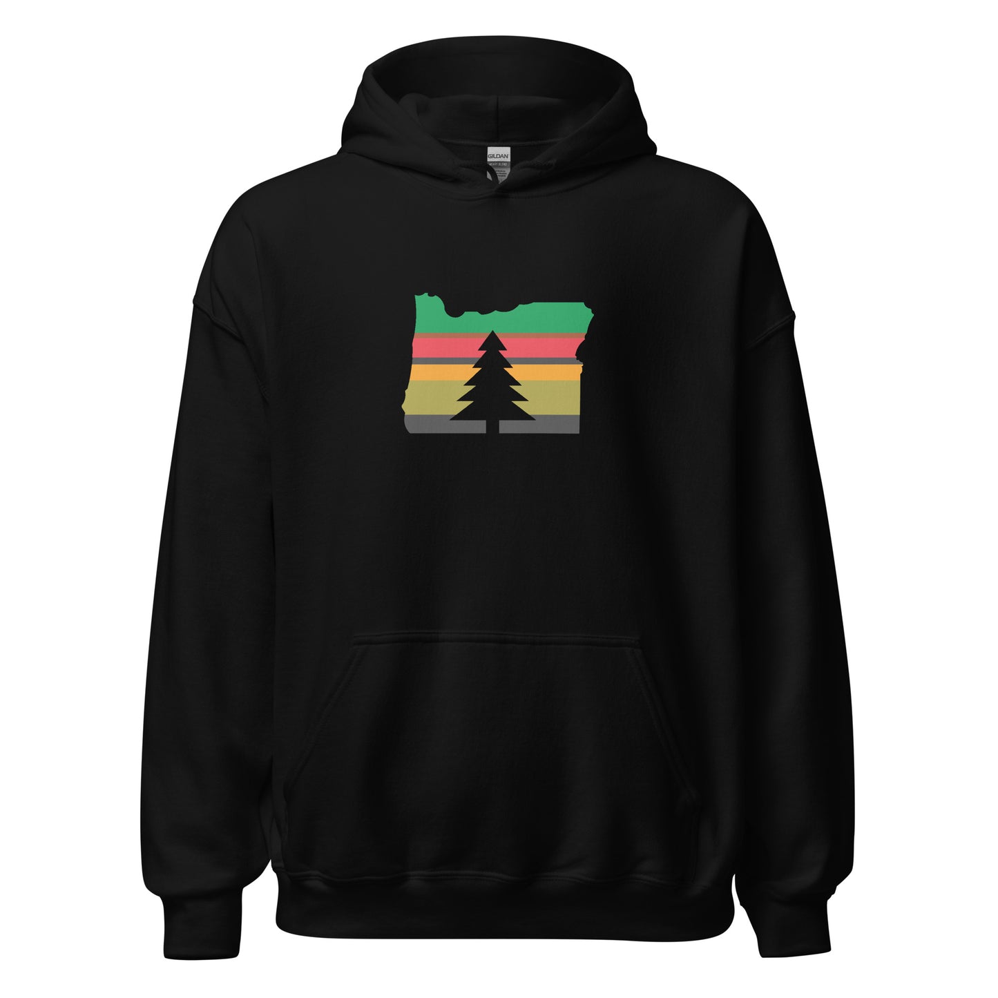 Oregon Hoodie Green Logo
