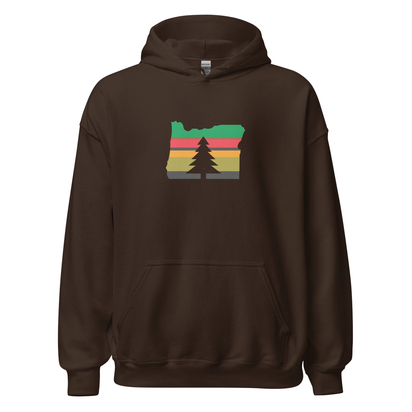 Oregon Hoodie Green Logo