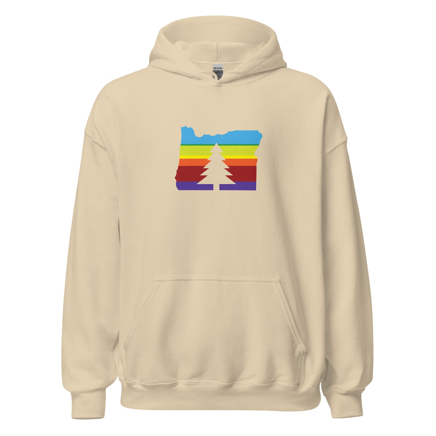 Oregon Hoodie Blue Logo