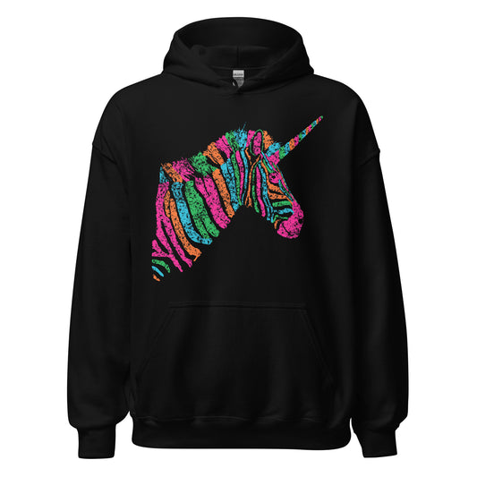 Zebracorn Hoodie Vintage Style Logo