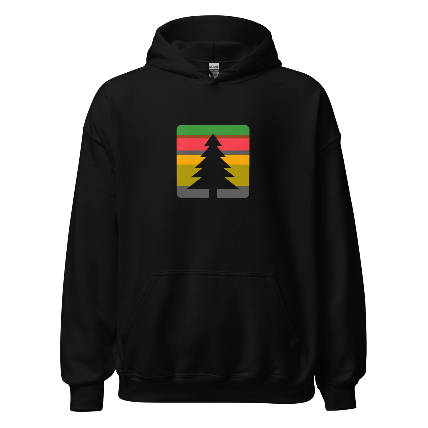 Hoodie With Green Tree Logo