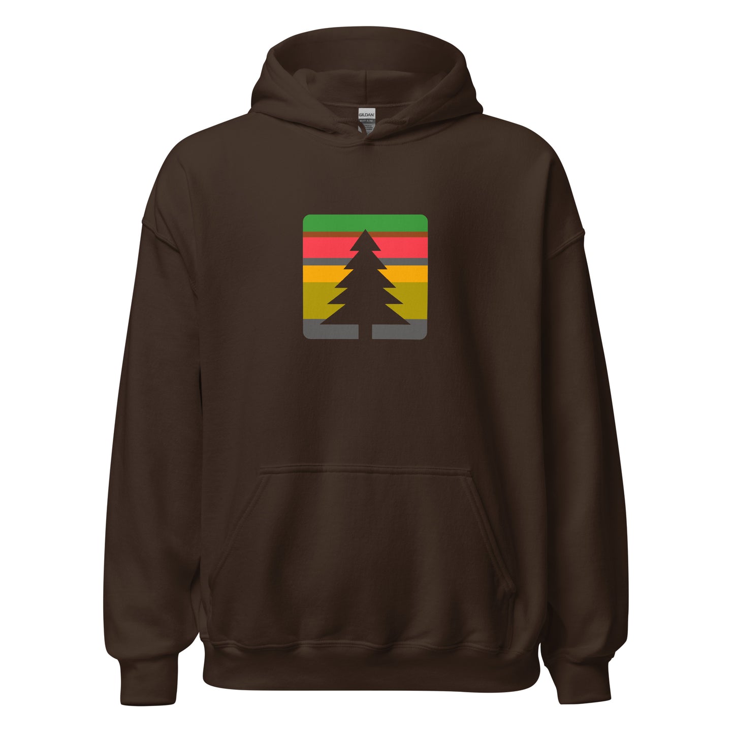 Hoodie With Green Tree Logo