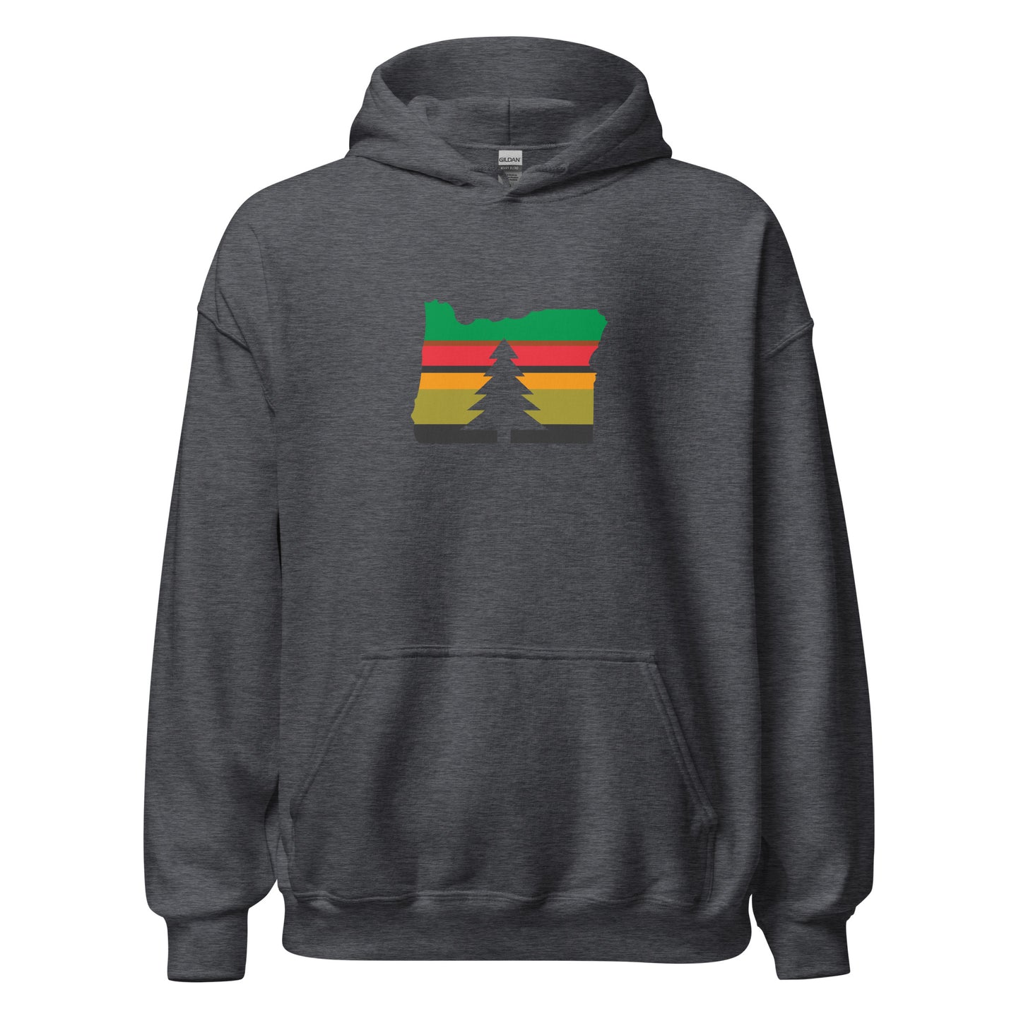 Oregon Hoodie Green Logo